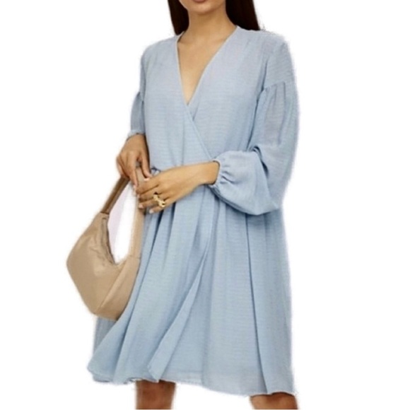 SAMSOE Dresses & Skirts - NEW SAMSØE SAMSØE BLUE STRIPED MINI DRESS